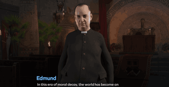 Who is Priest Edmund in Symphony of the Serpent Game by NLT Media